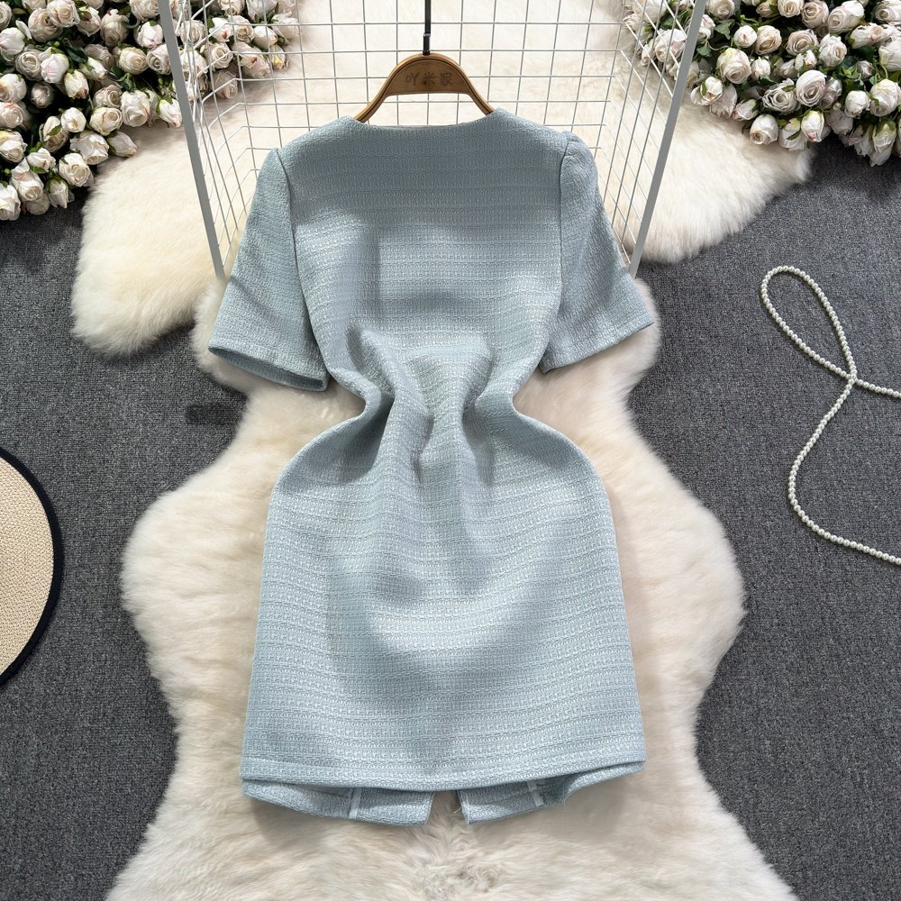Summer Women's v-neck Short Sleeve mini Casual Dresses