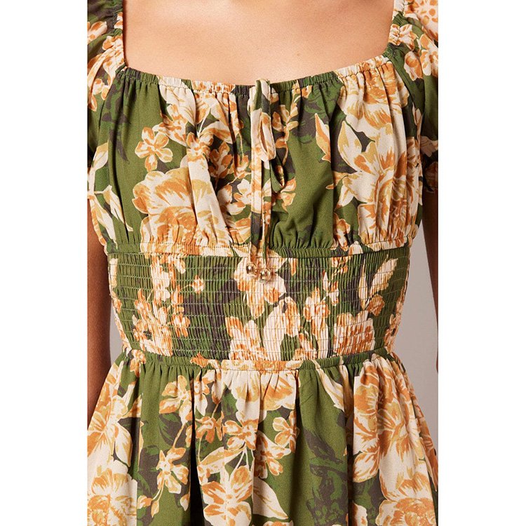 New trend short sleeved printed sexy summer smock dress women clothing manufacturer customizes women's elegant casual dresses
