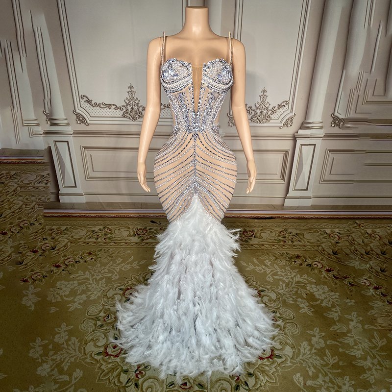 Novance Y3149 Best Selling Products 2024 Casual Dresses Vintage Evening Dress With Rhinestones Sexy Women Clothing For Party