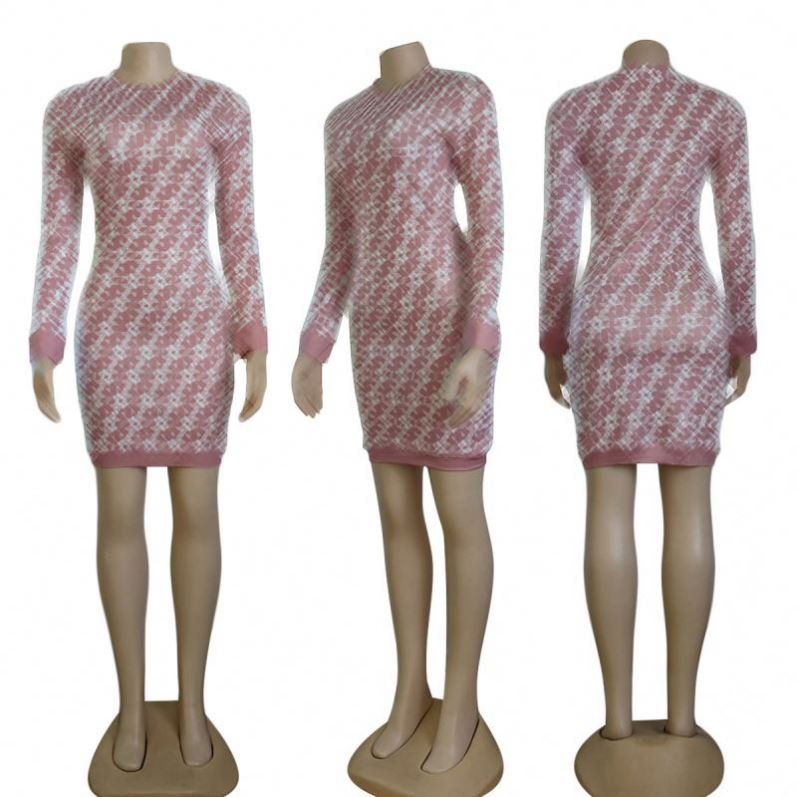 Fall 2024 High Quality Designer Brand Women's Clothing Mini Fashion Women Dresses