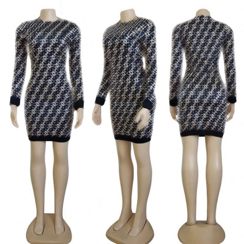 Fall 2024 High Quality Designer Brand Women's Clothing Mini Fashion Women Dresses