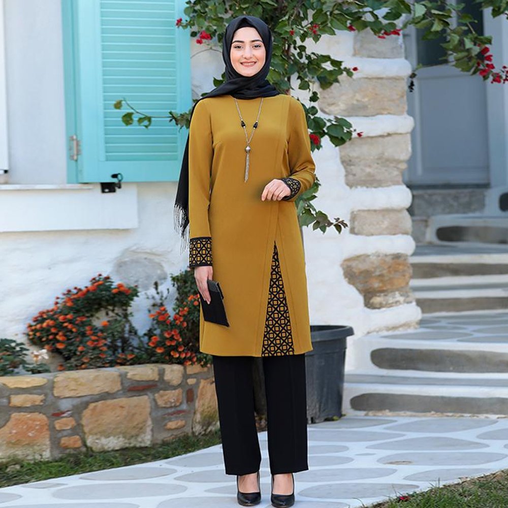 Fashionable Islamic Long Casual Summer African Caftan For Ladies Plus Size 2024 Spring Prayer Muslim Womens Dress