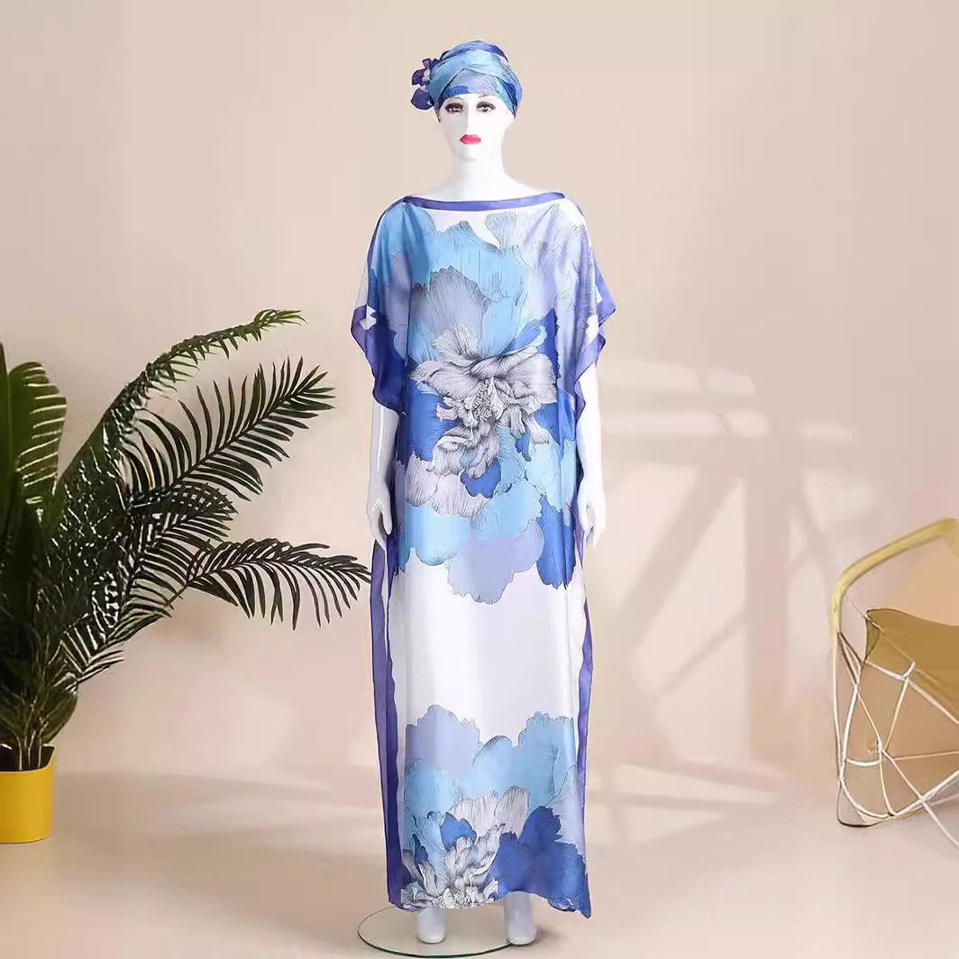 Wholesale 2024 New Women African Dresses For Dinner Women Traditional Clothing Summer Casual Dress rube