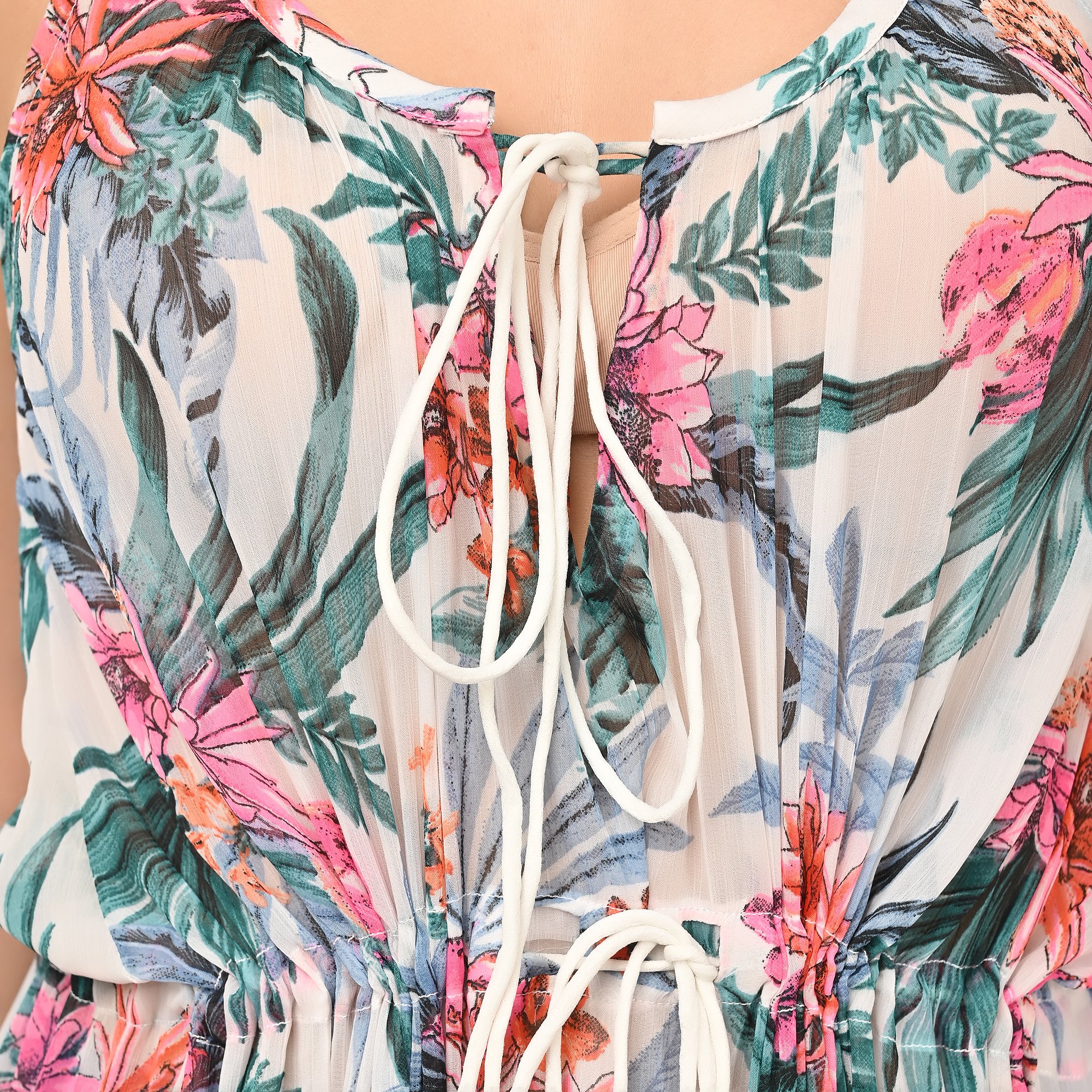 Floral Printed Long Beachwear dresses for casual dresses and beachwear manufacturer and supplier from india