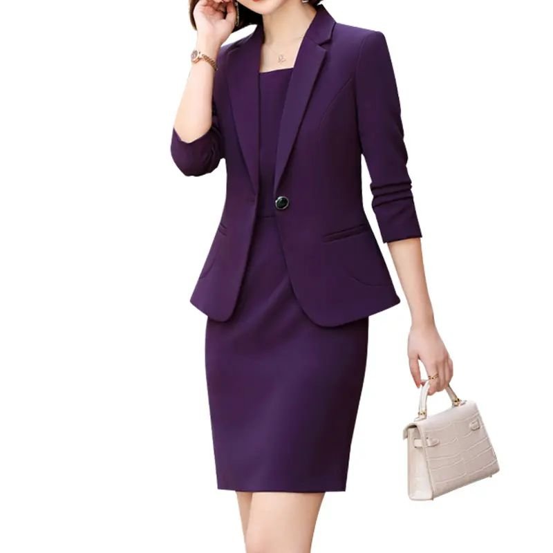 Factory Direct Wholesale 2-Piece Formal Suit Women's Suit Office Casual Business Suit and Dress