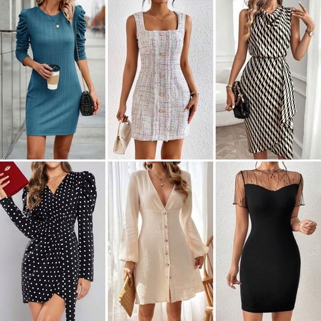 Inventory sexy loose women's casual dresses knitted women's fluffy dresses party dresses randomly shipped