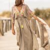 2024 Summer Bohemian Dresses Plus Size Embroidery Clothing Chic & Gypsy Casual Dress Beach Wear Kaftan
