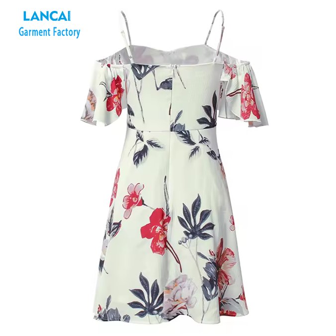 Clothing Manufacturers Custom Womens Clothes Flower Girls Dress Sexy Ladies Summer Casual Dresses