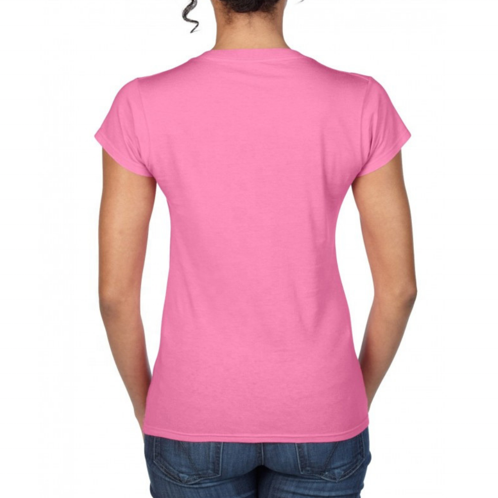 Summer Women Short Sleeve V Neck Casual T Shirt With Your Logo