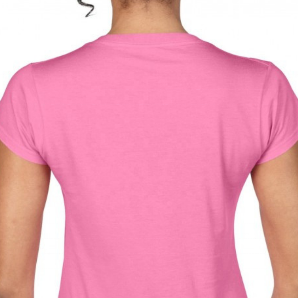 Summer Women Short Sleeve V Neck Casual T Shirt With Your Logo