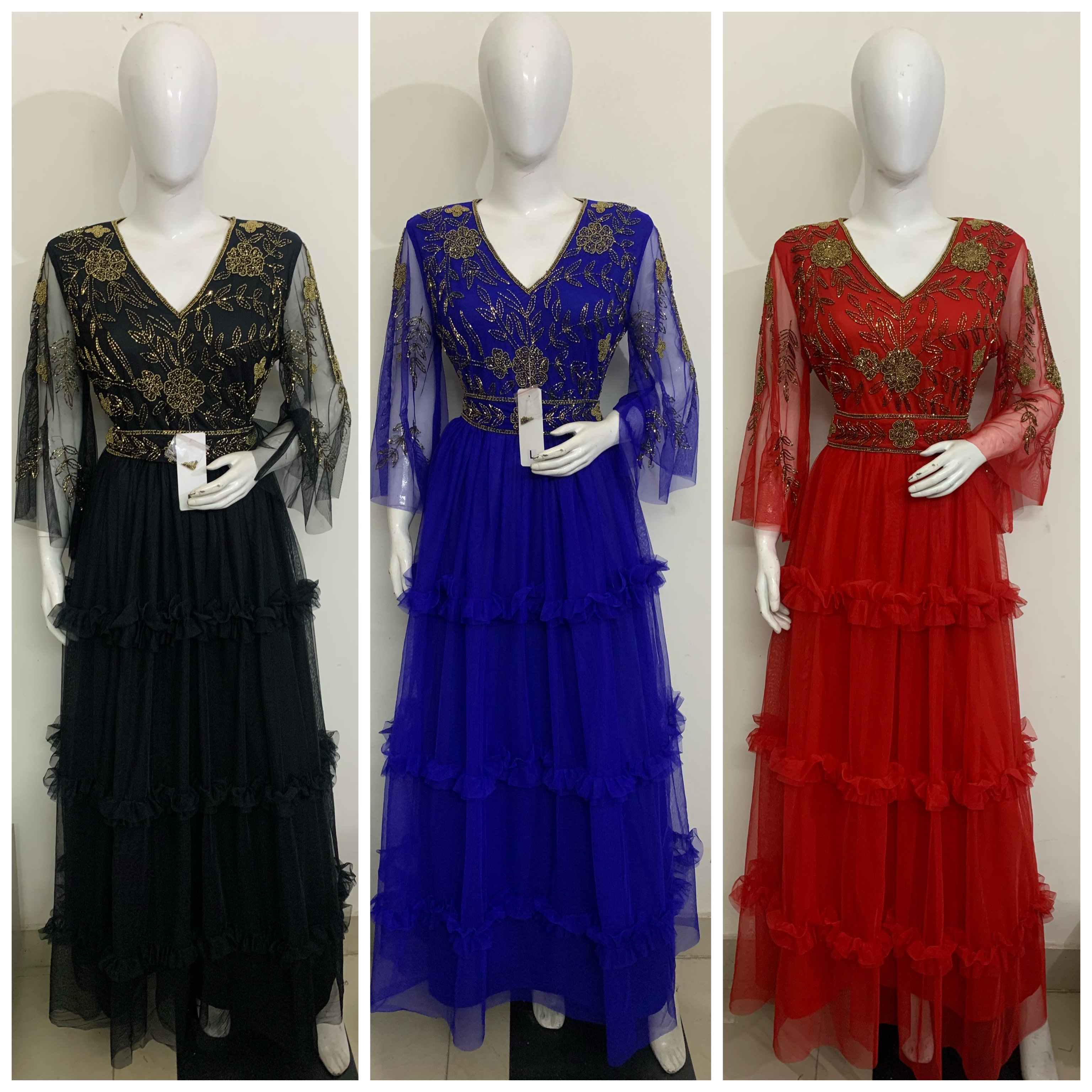 Hot Sale Vintage Summer Fashion Women's Elegant Style Long Gown Dress Flared Sleeves Belt Ladies' Sexy Casual Club Formal