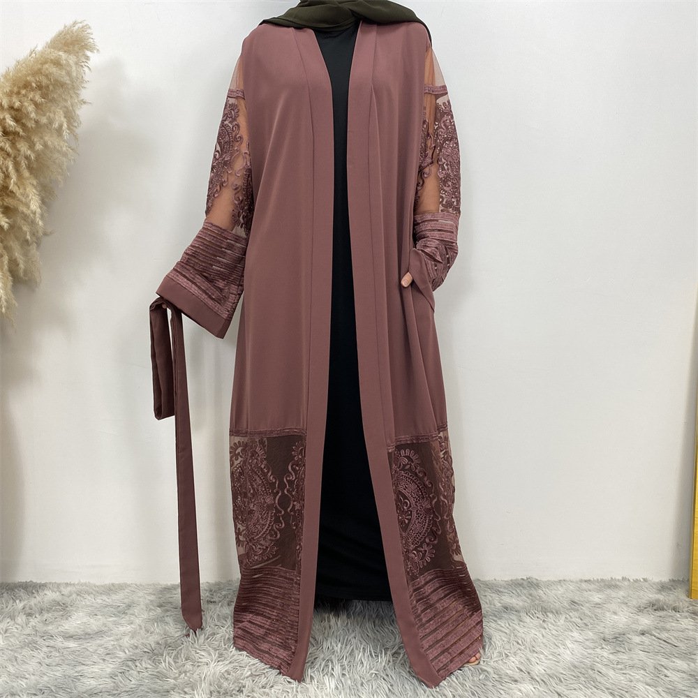 C-63 Abayas Dubai Clothing 2023 Turkey Kaftan Islamic Clothing Abaya Women Muslim Dresses