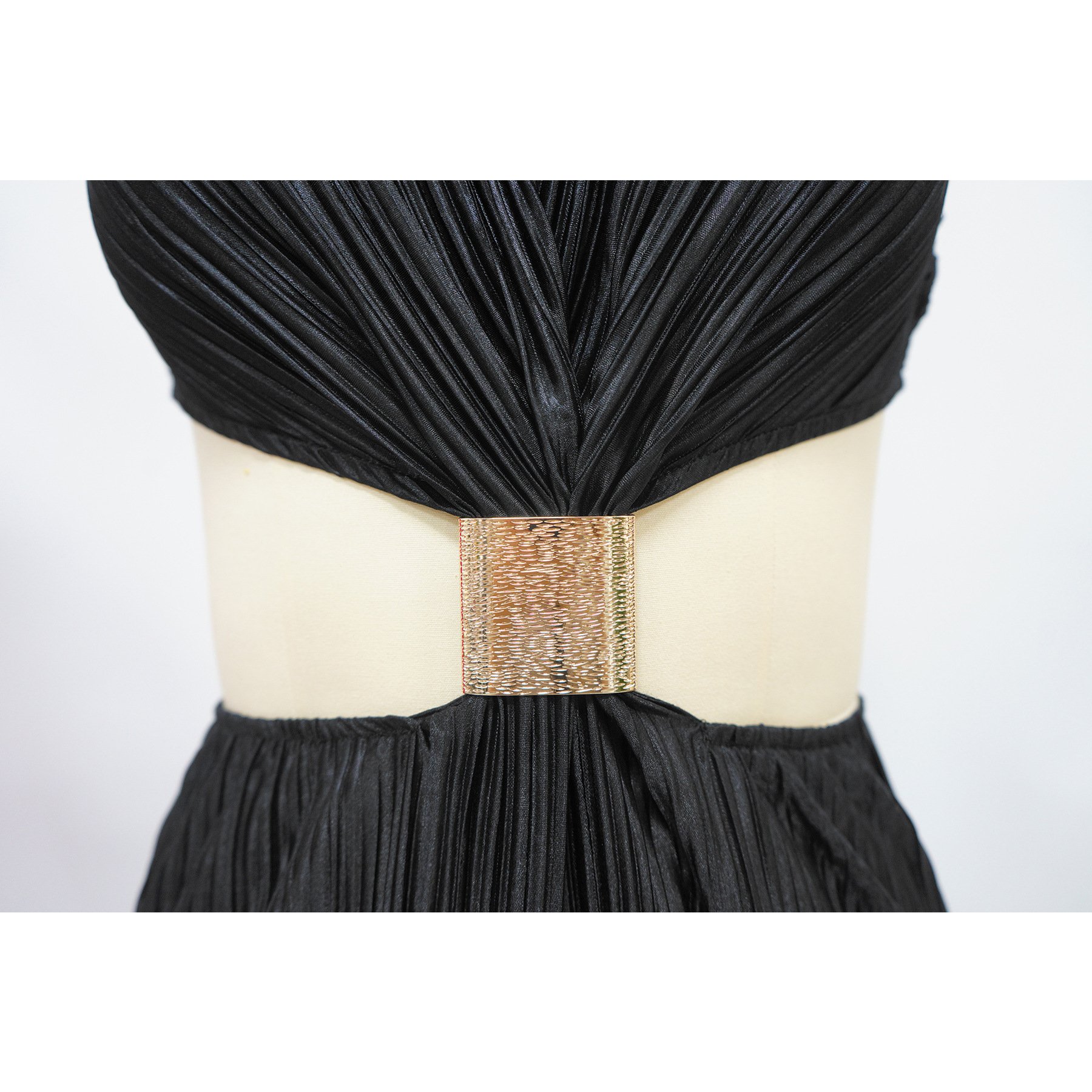 K10759 Women's pleated sexy lace-up evening dress back slit dress women's casual dress
