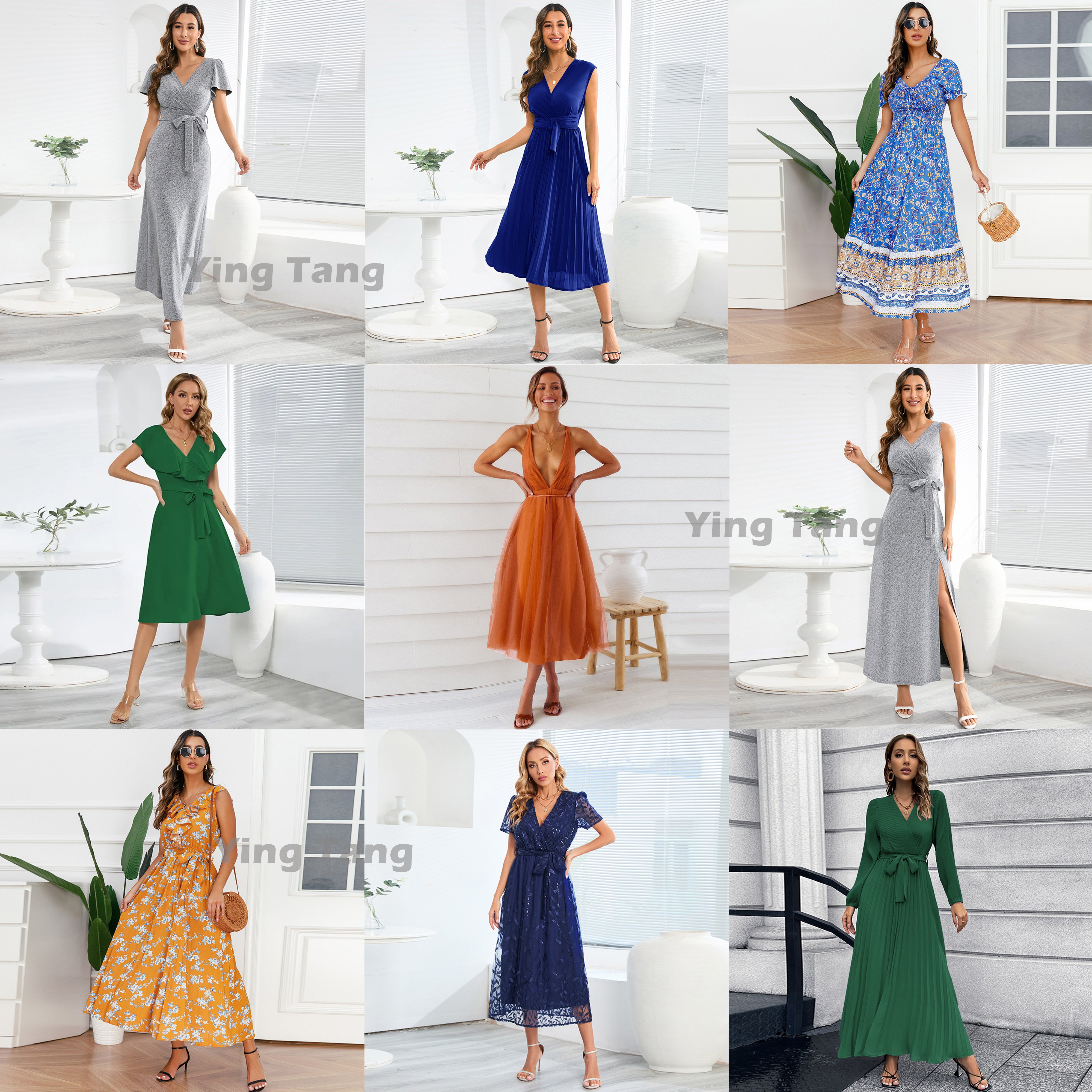 YingTang OEM & ODM Clothing Manufacturer Make Own Brand Low Moq Custom Service High Quality Garment Women Casual Dresses