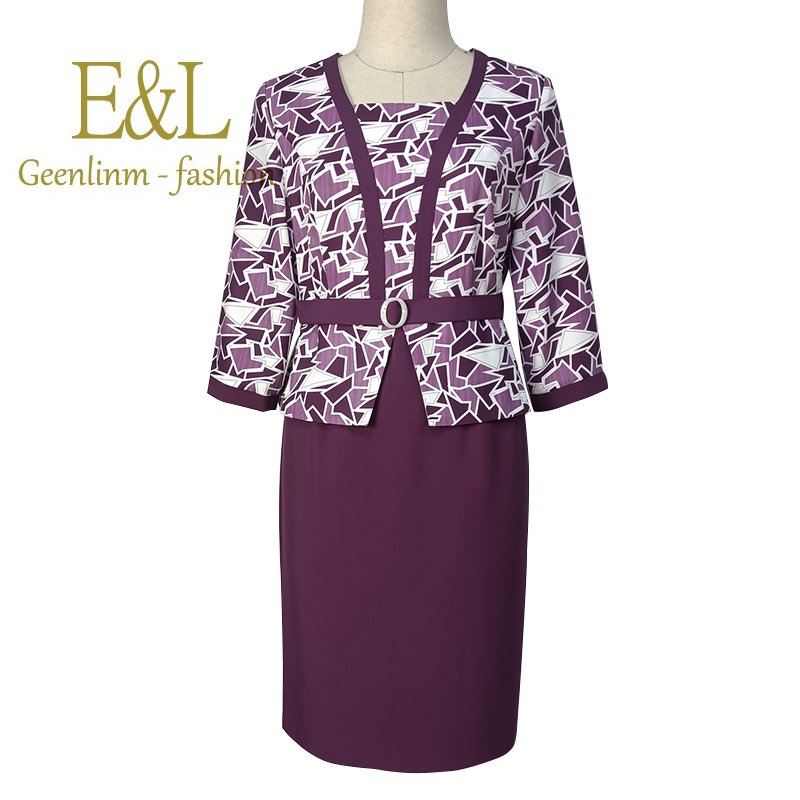 Elegant Casual Dress Fashion Career Work wears turkey office lady church dresses plus size woman African Clothing