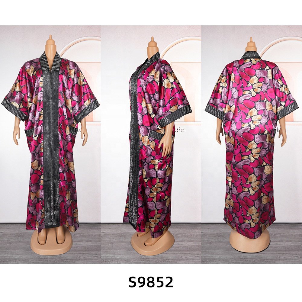 new arrival african party dresses for women long sleeve sequins dress african beaded party dress