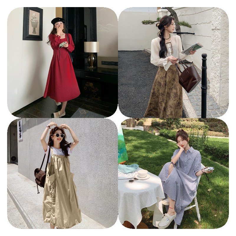 The new quick sell Chinese dress lovely gentle and sensible everyone boudoir temperament casual dress girls