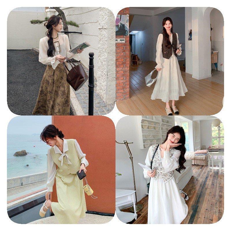 The new quick sell Chinese dress lovely gentle and sensible everyone boudoir temperament casual dress girls