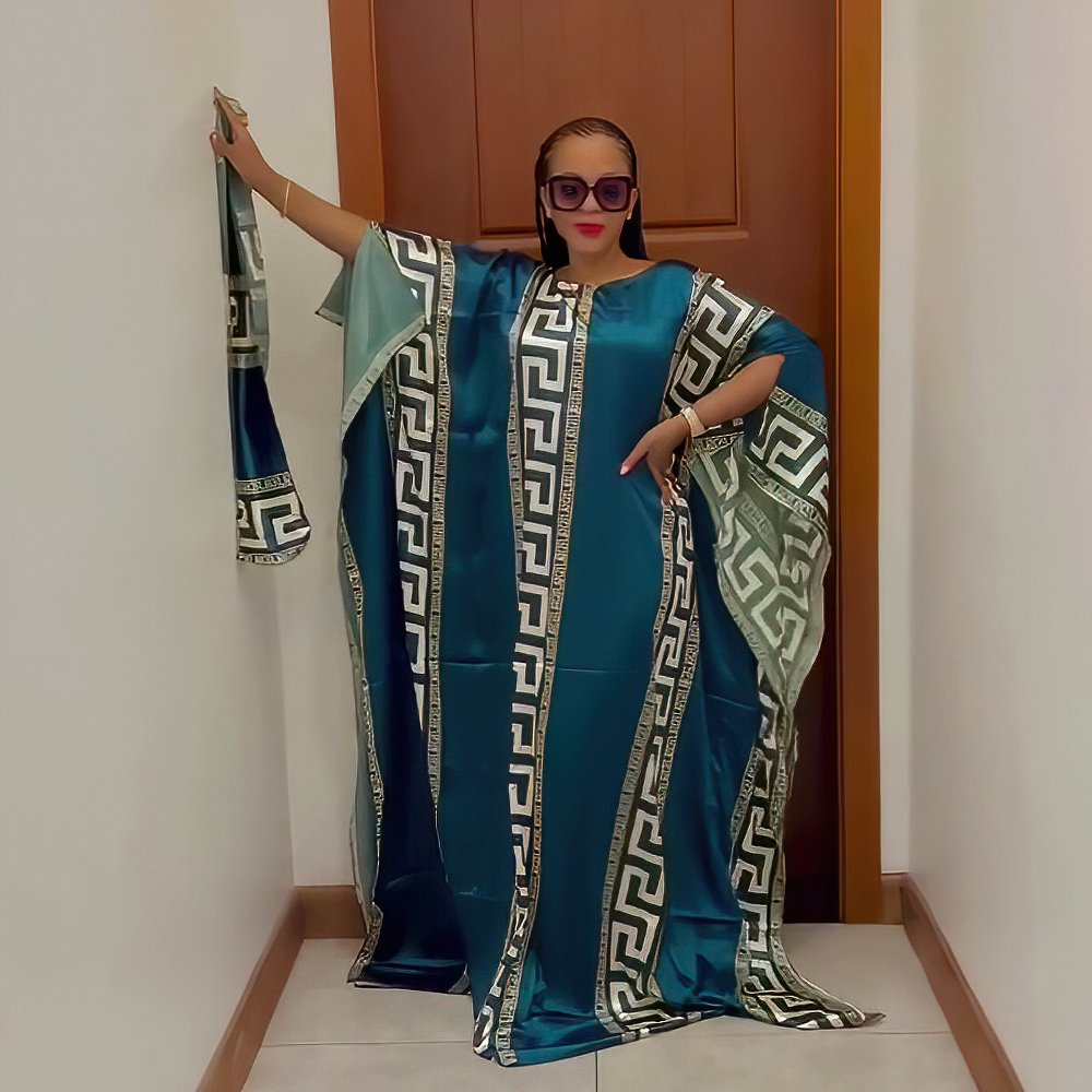New Arrival Dark African Dera Kaftan Dress Free african print rayon Dress African Women Casual Dresses