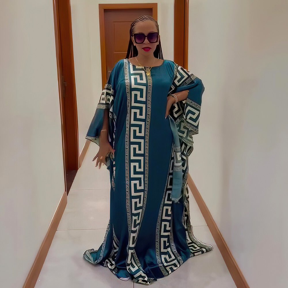 New Arrival Dark African Dera Kaftan Dress Free african print rayon Dress African Women Casual Dresses
