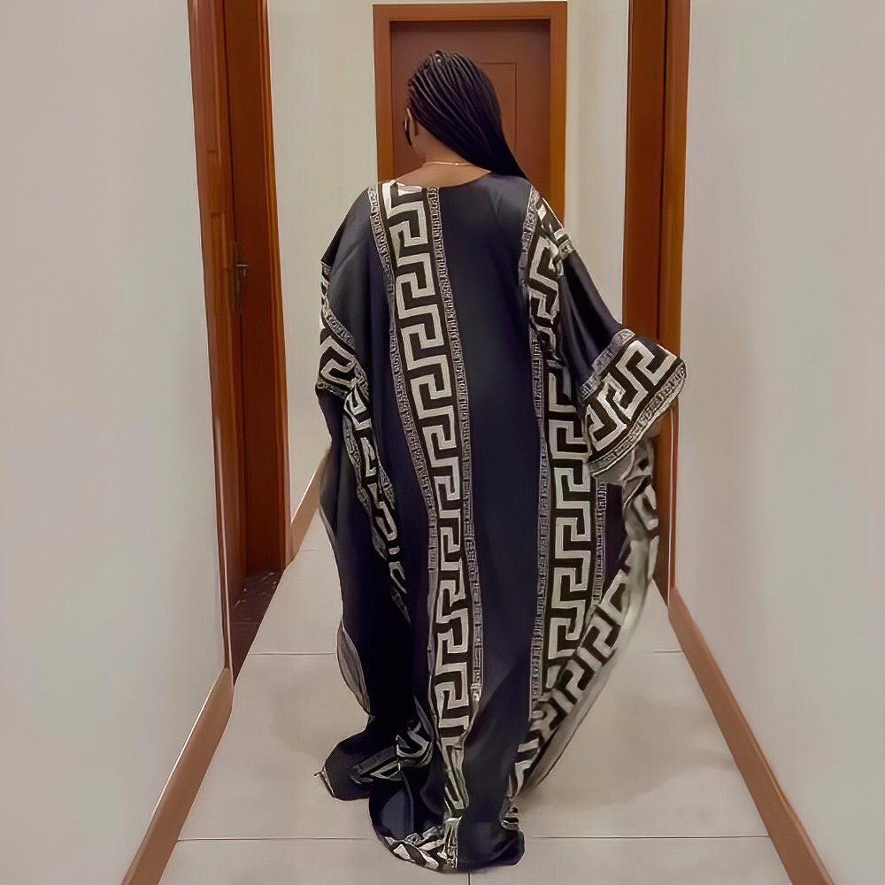 New Arrival Dark African Dera Kaftan Dress Free african print rayon Dress African Women Casual Dresses