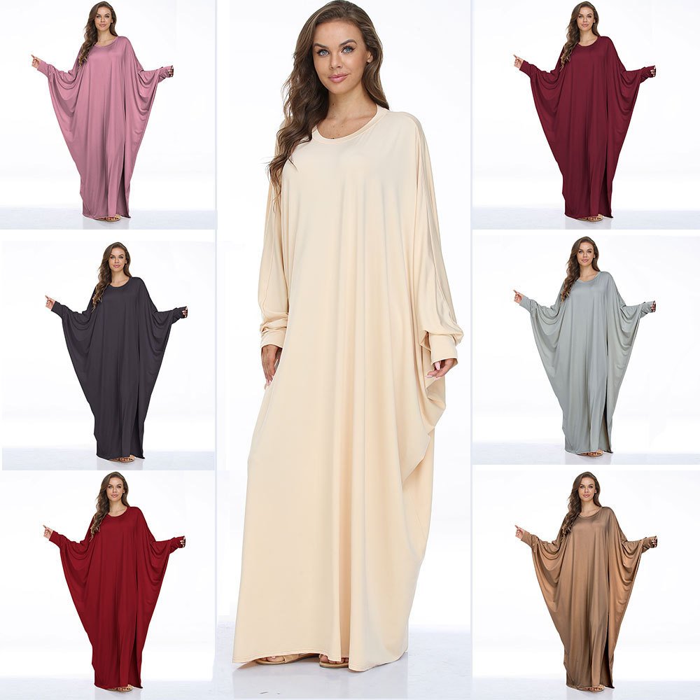 2024 New Hot Selling Dubai Middle East Large Women's Batrobe Casual Dress Muslim Robe Cross border Clothing