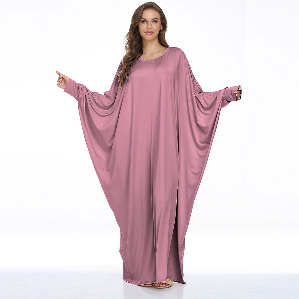 2024 New Hot Selling Dubai Middle East Large Women's Batrobe Casual Dress Muslim Robe Cross border Clothing