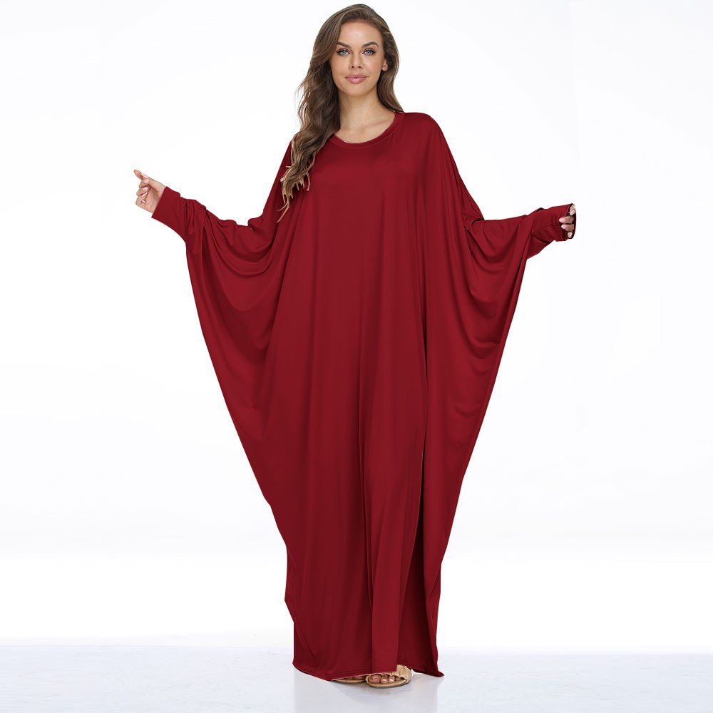 2024 New Hot Selling Dubai Middle East Large Women's Batrobe Casual Dress Muslim Robe Cross border Clothing