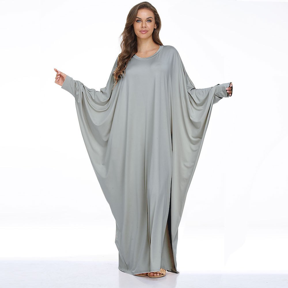 2024 New Hot Selling Dubai Middle East Large Women's Batrobe Casual Dress Muslim Robe Cross border Clothing