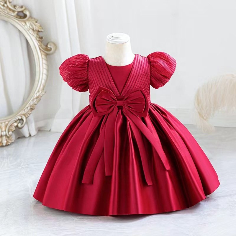 Little Girls Boutique Summer Dress Girl Daisy Floral Satin Sundress Children Clothes Wear elegant casual dresses
