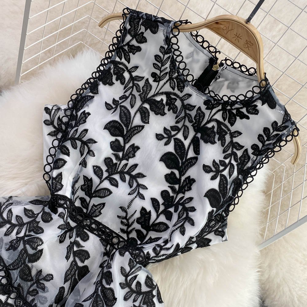 New Product ANSZKTN Print Summer Cake Dress Wrap Off Shoulder Casual Ladies Slim Long Women Sleeveless Maxi Dress