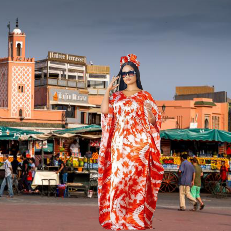 Hot Sale Factory Maxi Dress Casual Dresses Beach African Dashiki Printed Dress