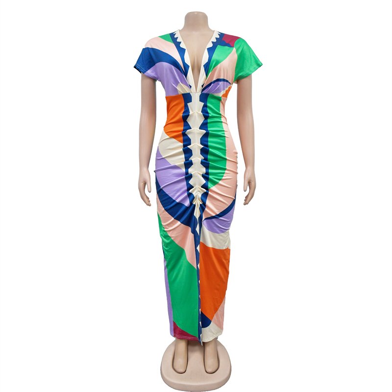 high quality women fall modest short sleeve knit long casual dress 2023 women lady elegant summer casual party outfit for women