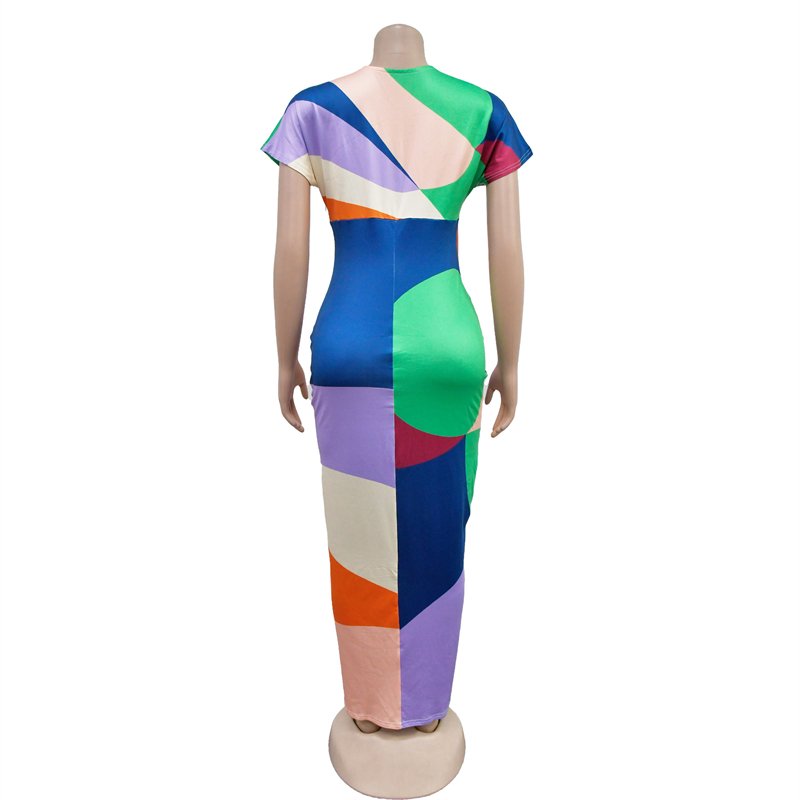 high quality women fall modest short sleeve knit long casual dress 2023 women lady elegant summer casual party outfit for women