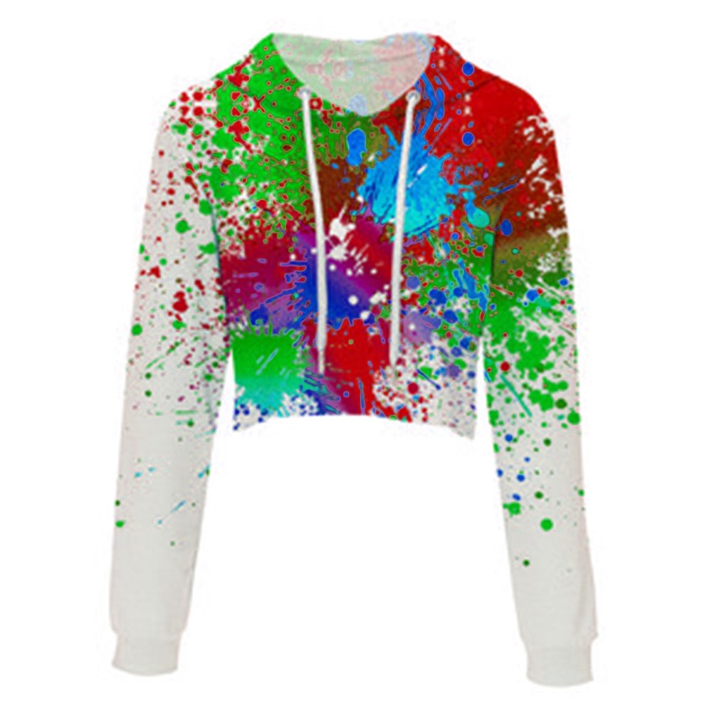 Printed Cotton Polyester Fleece Ladies Streetwear Jogger Sets Two Piece Hoodie Sweatshirts Crop Top Hoodies and Jogger Set OEM