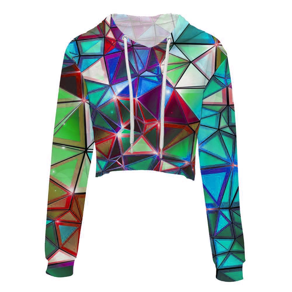 Printed Cotton Polyester Fleece Ladies Streetwear Jogger Sets Two Piece Hoodie Sweatshirts Crop Top Hoodies and Jogger Set OEM