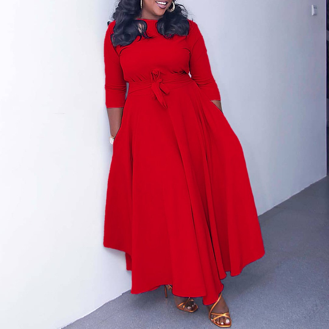 European and America Plus Size Women's Casual Dresses plus size woman's clothing plus size dresses women