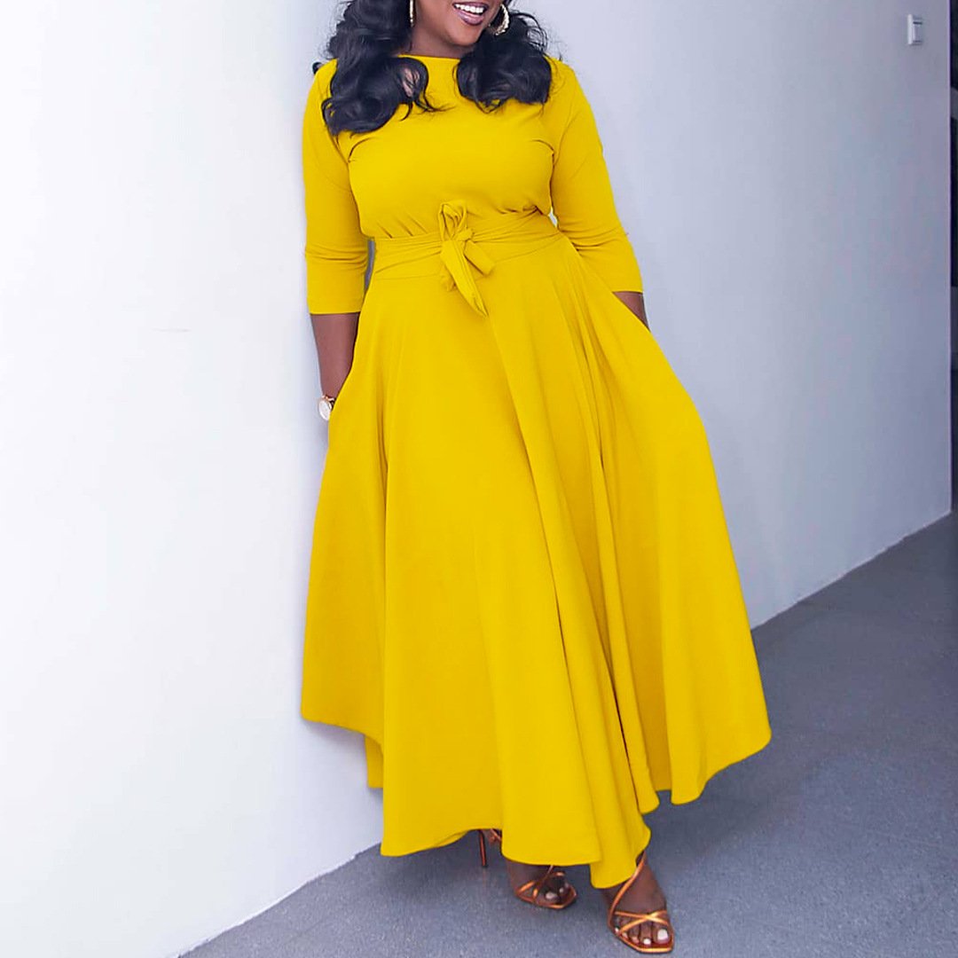 European and America Plus Size Women's Casual Dresses plus size woman's clothing plus size dresses women