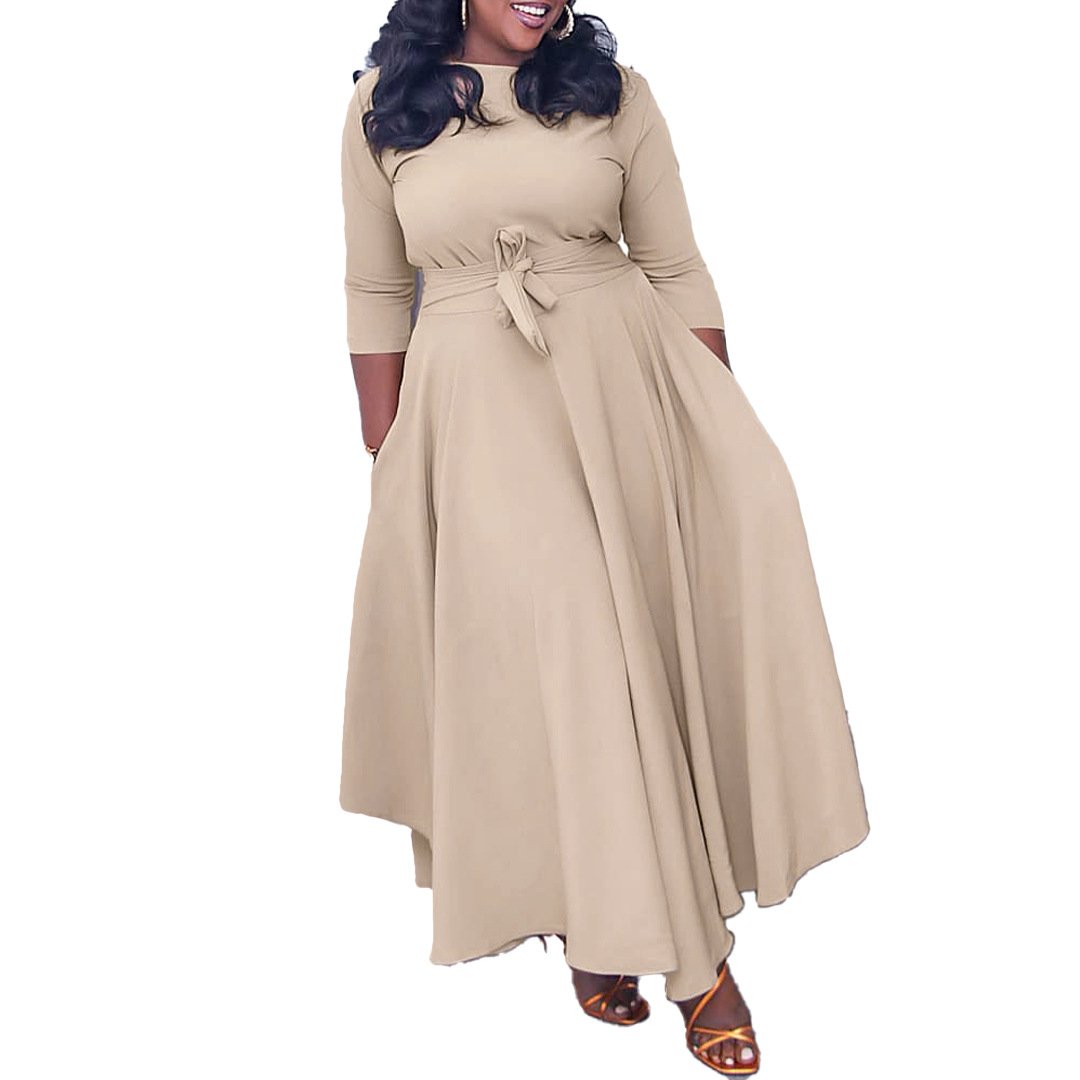 European and America Plus Size Women's Casual Dresses plus size woman's clothing plus size dresses women