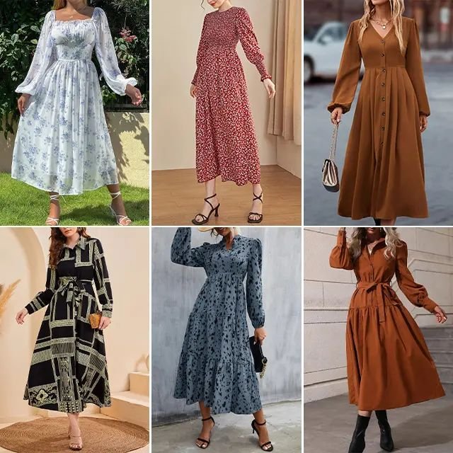 2024 wholesale of women's clothing casual dresses t-shirts mixed packaging random shipment inventory clothing