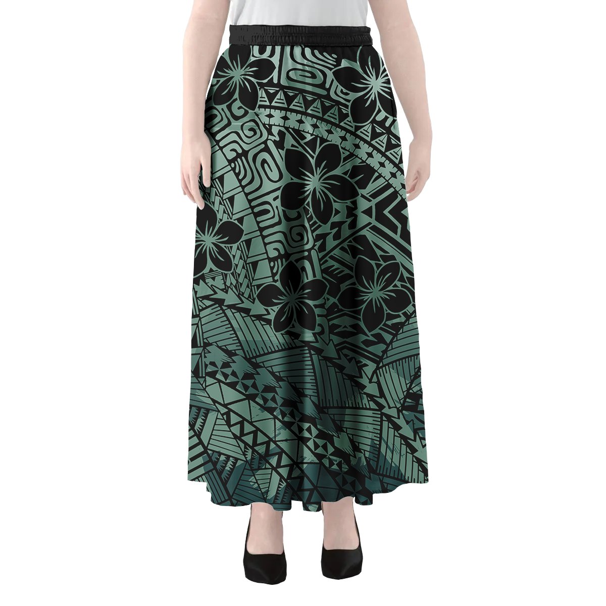 Wholesale Custom Polynesian Dress Samoan Puletasi Pacific Island Evening Dresses Women Elegant Lady Skirts