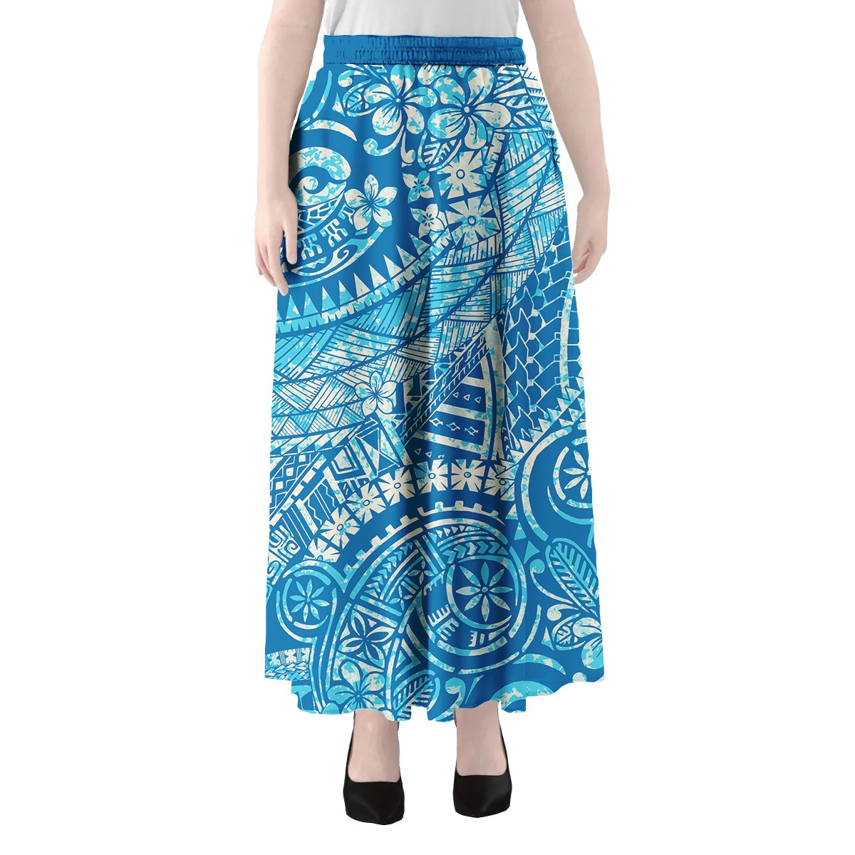 Wholesale Custom Polynesian Dress Samoan Puletasi Pacific Island Evening Dresses Women Elegant Lady Skirts