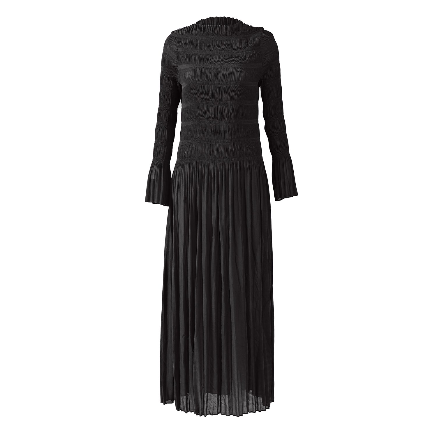Miyake Pleated Large Size Loose Women's Dress High Quality European and American Style New Fashion Design Casual Dress