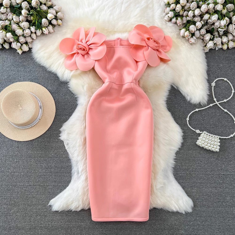 Plus Size High Quality Casual Slit Slim Hip Midi Dress For Women Strapless Sleeveless Vestidos Clothes Women