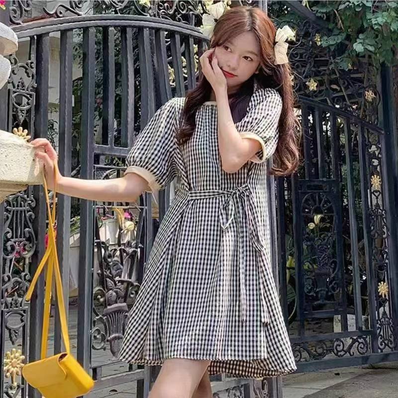 Dress Women's summer Korean version of the sleeve dress