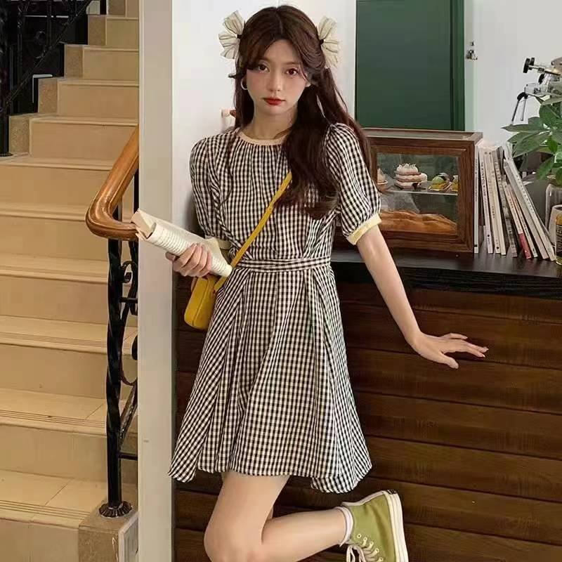 Dress Women's summer Korean version of the sleeve dress