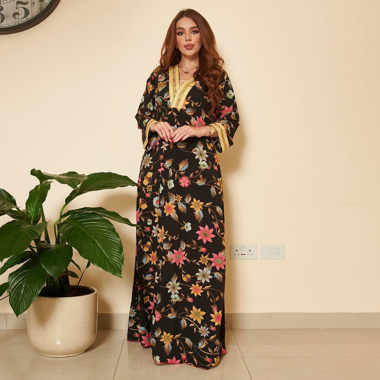 Dubai Abaya Collection 2022 Muslim Arabic Dress Islamic Clothing Women Adults Middle East Maxi Dress Vente Abaya Mariage Chic