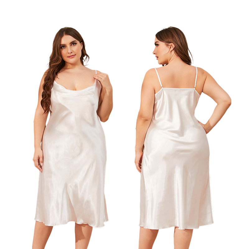 Night Dresses for Woman Silk Sleepwear Silk Satin Women Sexy Silk Pajamas Sleep Wear Nightdress Plus Size Women's Sleepwear