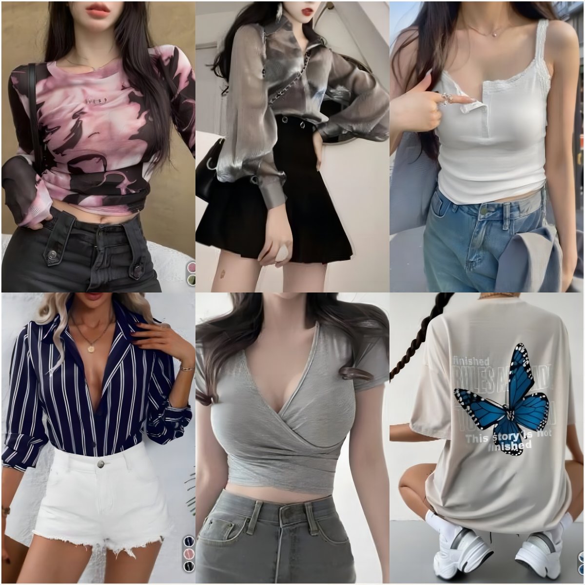 Clearance Sale Ladies Casual Dress Clothes Bundle Bale Mixed Woman Cheap Clothing Wholesale Bulk Floral Crop Tops For Women Sexy