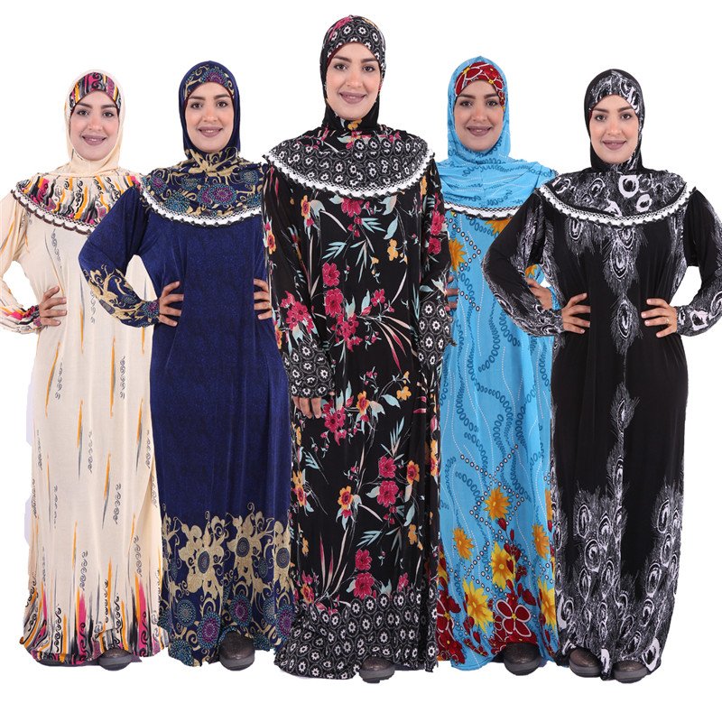 MIDDLE EAST Wholesale Colorful African Clothing Women Abaya Dresses Support In-stock Items Adults Long Sleeve Abaya Dubai 2000